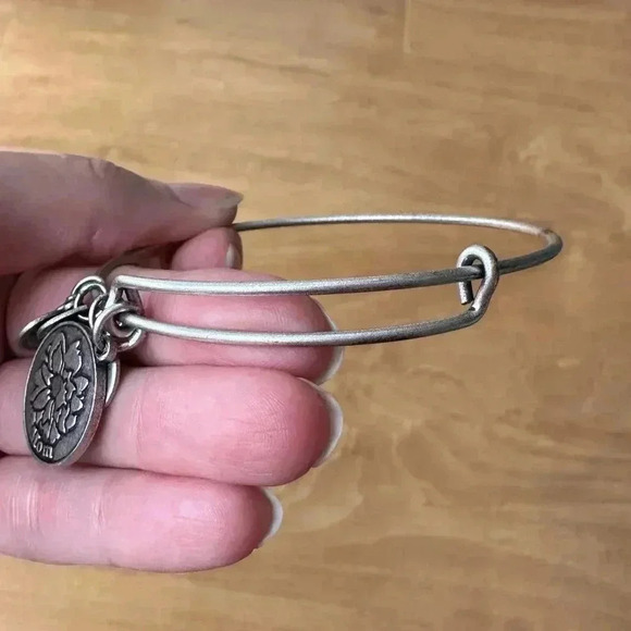 ALEX AND ANI Mom Bangle, Rafaelian Silver, One Size, Because I Love You Mom - Picture 10 of 11